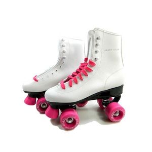 White and Pink Rollerskates🌸🌷